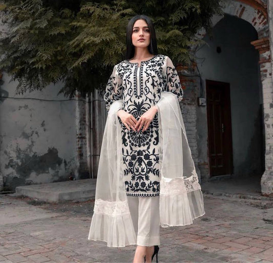 Soft georgette suit pair fully stitched