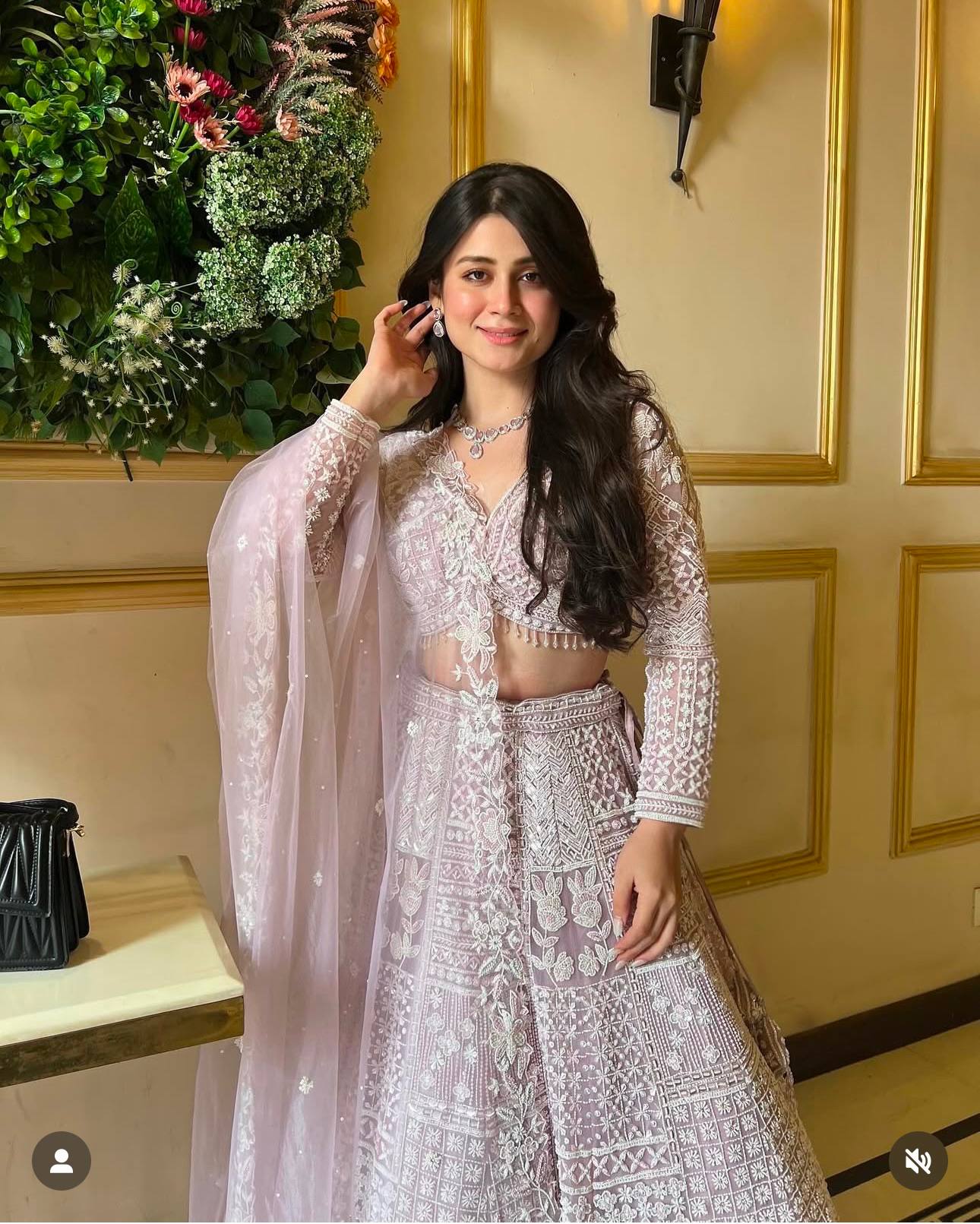 Siya - Pastel Light Colour beautiful Net Embroidered Lehenga
