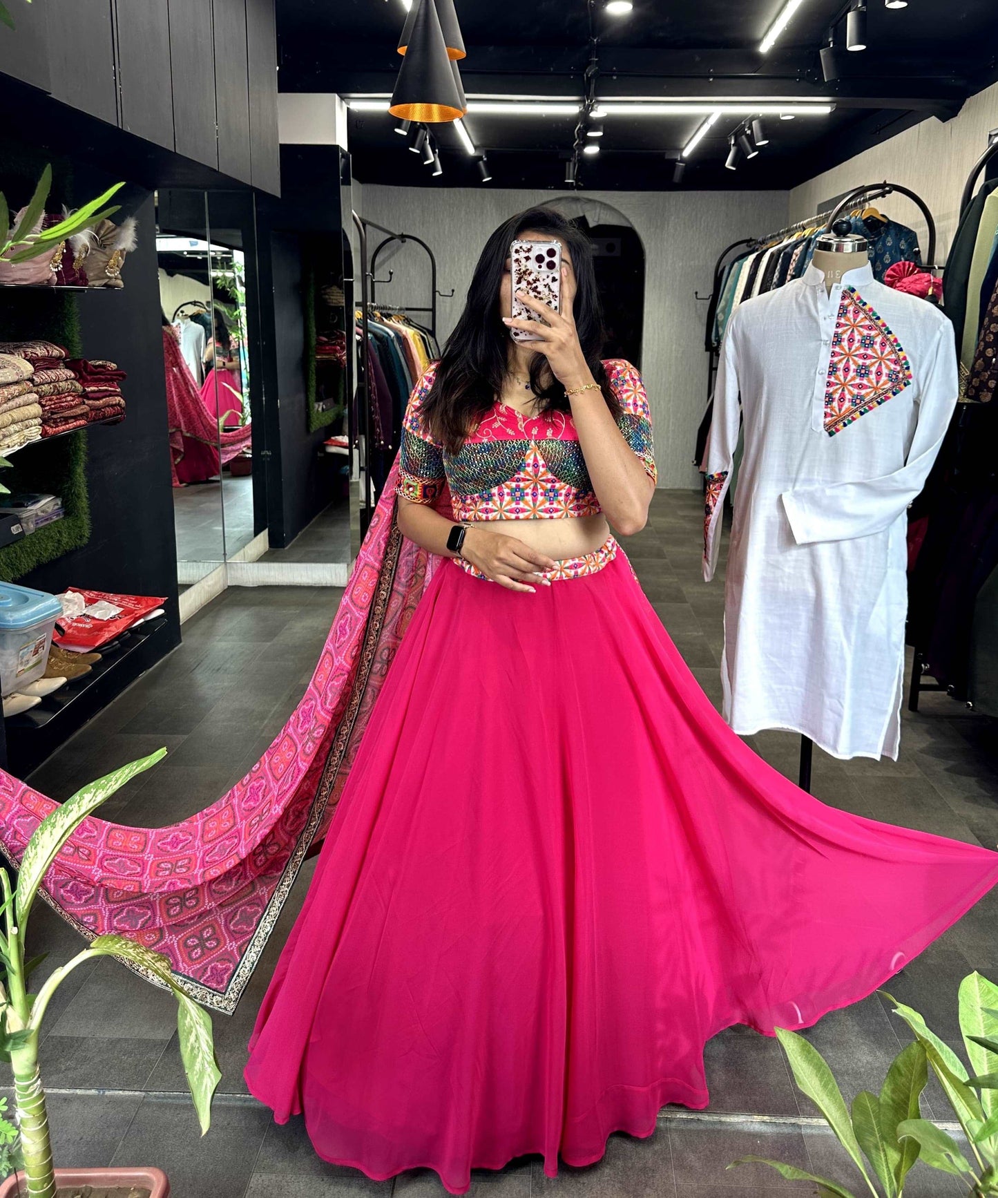 Mohapiya - simple yet classy georgette lehenga