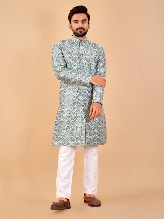 Men's traditional indo western bollywood style with pajama