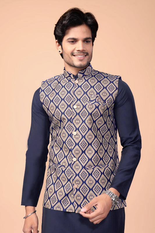 Royal Koti Kurta with Pajama - Wedding & Festival Special Outfit for Men