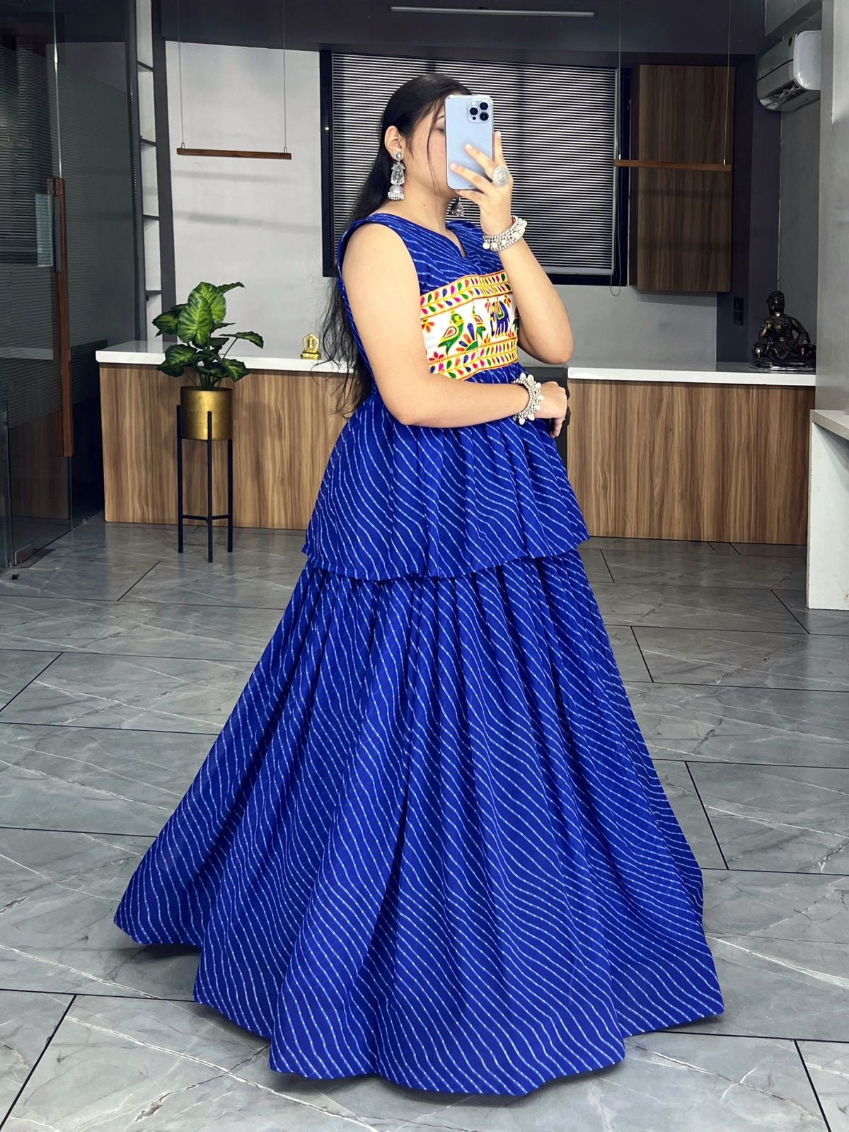 Navratri Special Kediya Style Georgette Leriyu Chaniya Choli
