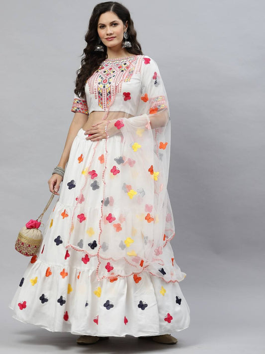 Premium cotton fully stitched lehenga