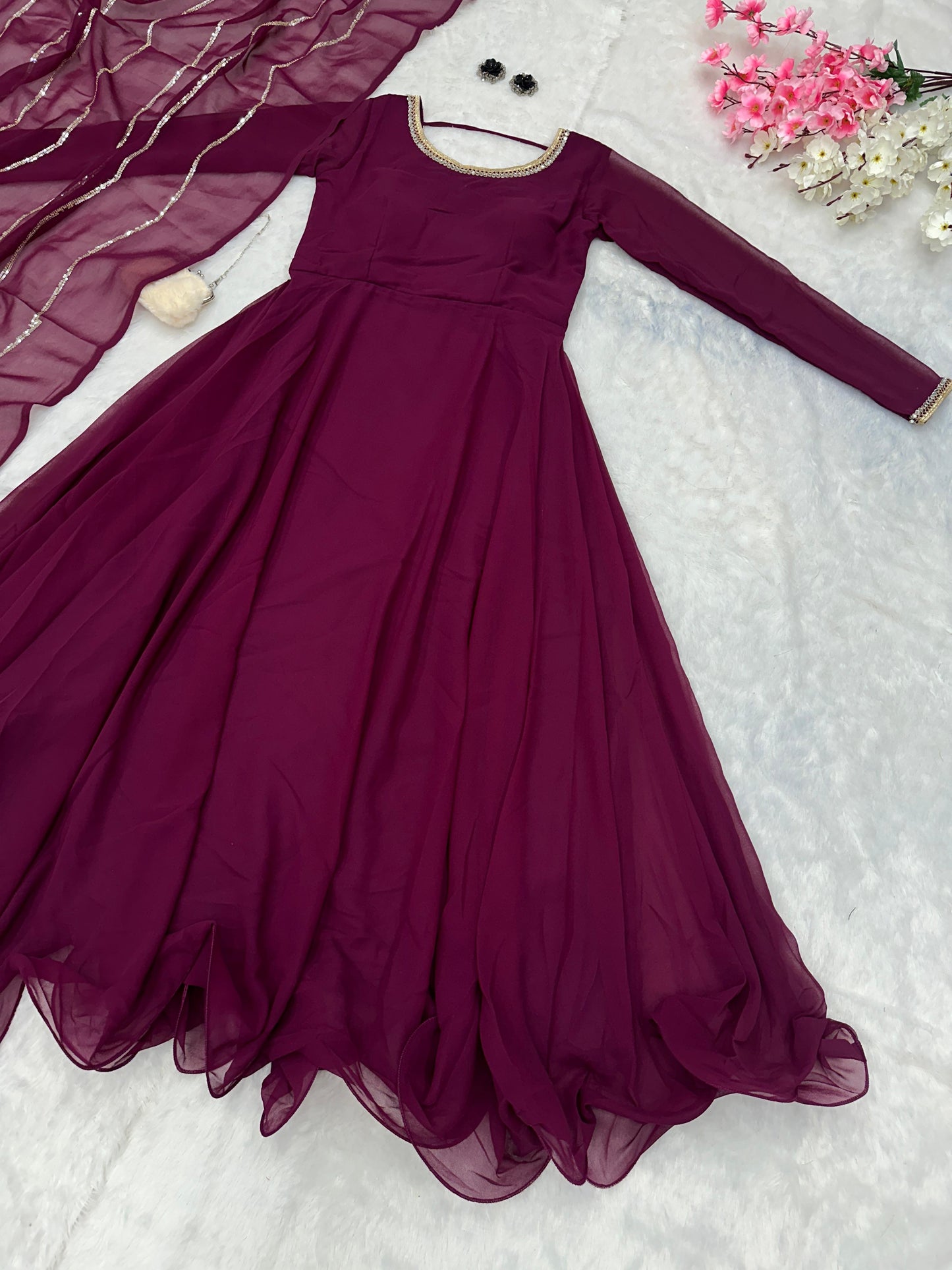 Classic and Minimalist All occasion Readymade Gowns in Multiple colours