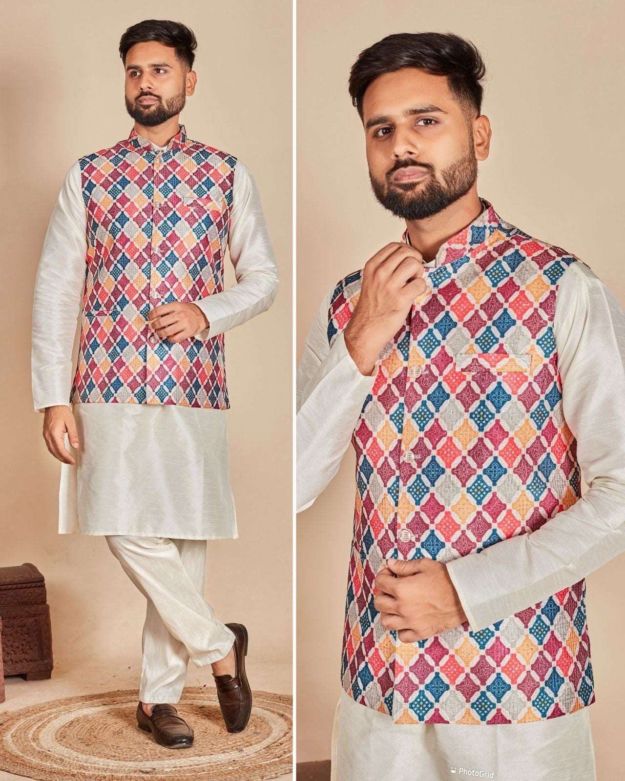 Aarambh - Men's Koti kurta set