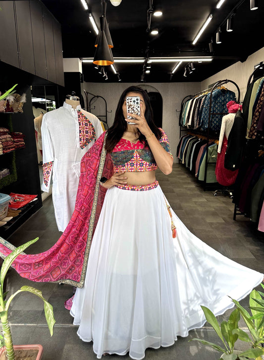 Mohapiya - simple yet classy georgette lehenga