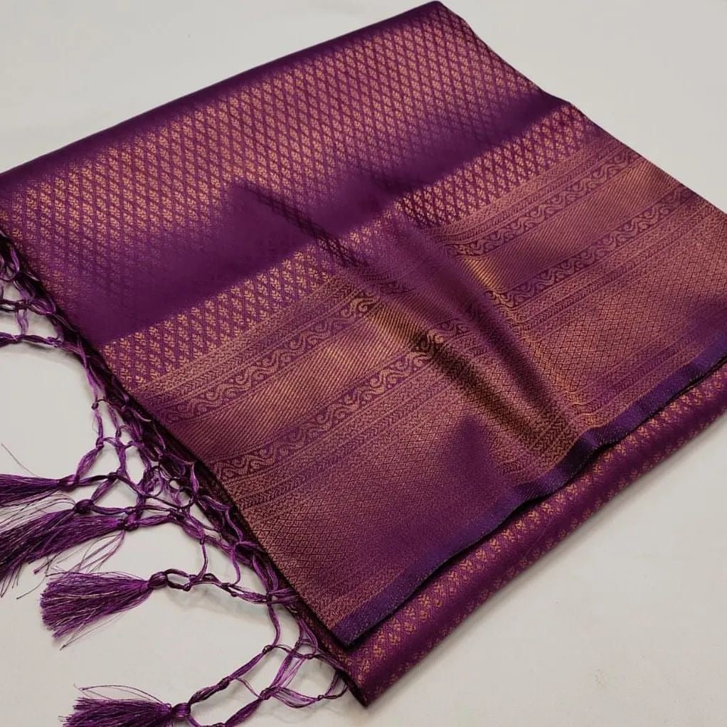 A Soft Silk Saree Kubera Pattu