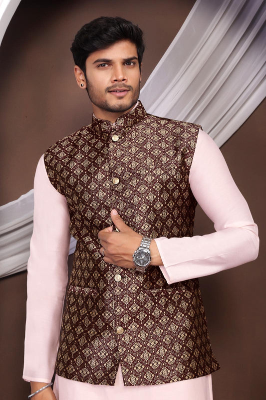 Indian Koti Kurta Combo Set - Traditional attire for Festivals