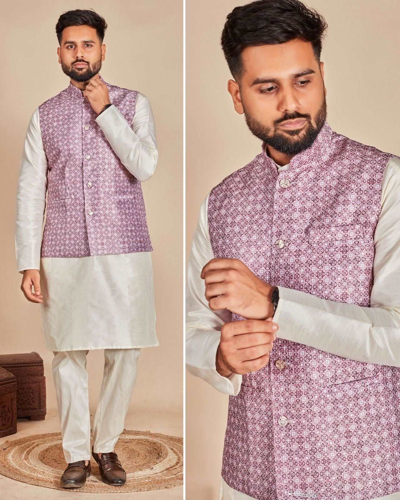 Aarambh - Men's Koti kurta set