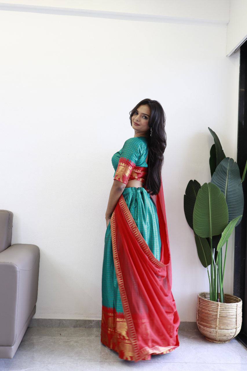 Pure Silk fully stitched classic simple lehenga