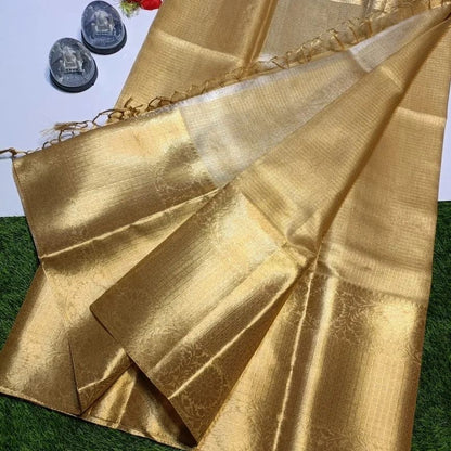Classic Gold Saree kota silk with rich pallu weaving
