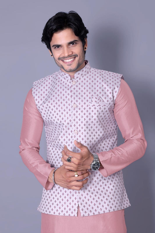 Nehru Jacket with Kurta Pajama - Royal Indian Men's Set