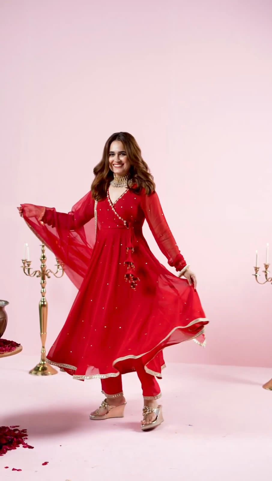 Raaga - Chili Red anarkali