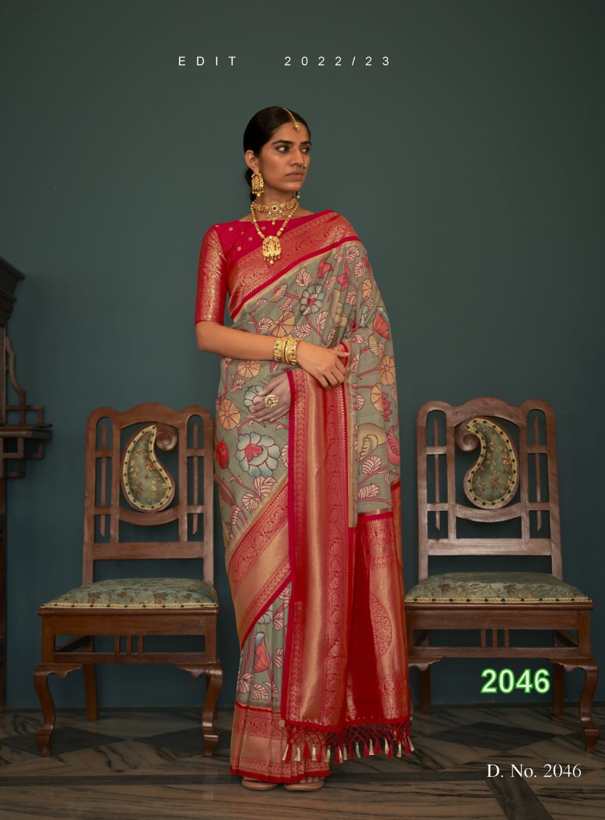 Premium Soft tussar silk saree with stitched blouse