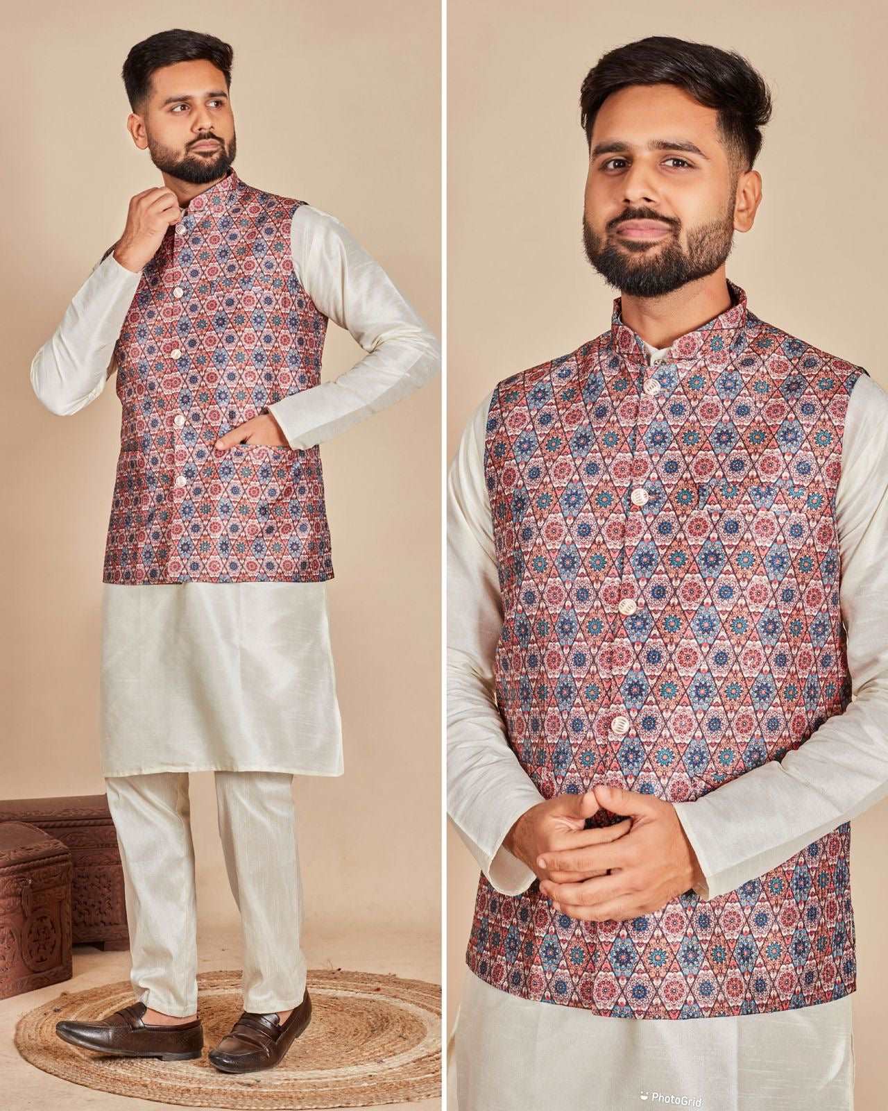 Aarambh - Men's Koti kurta set