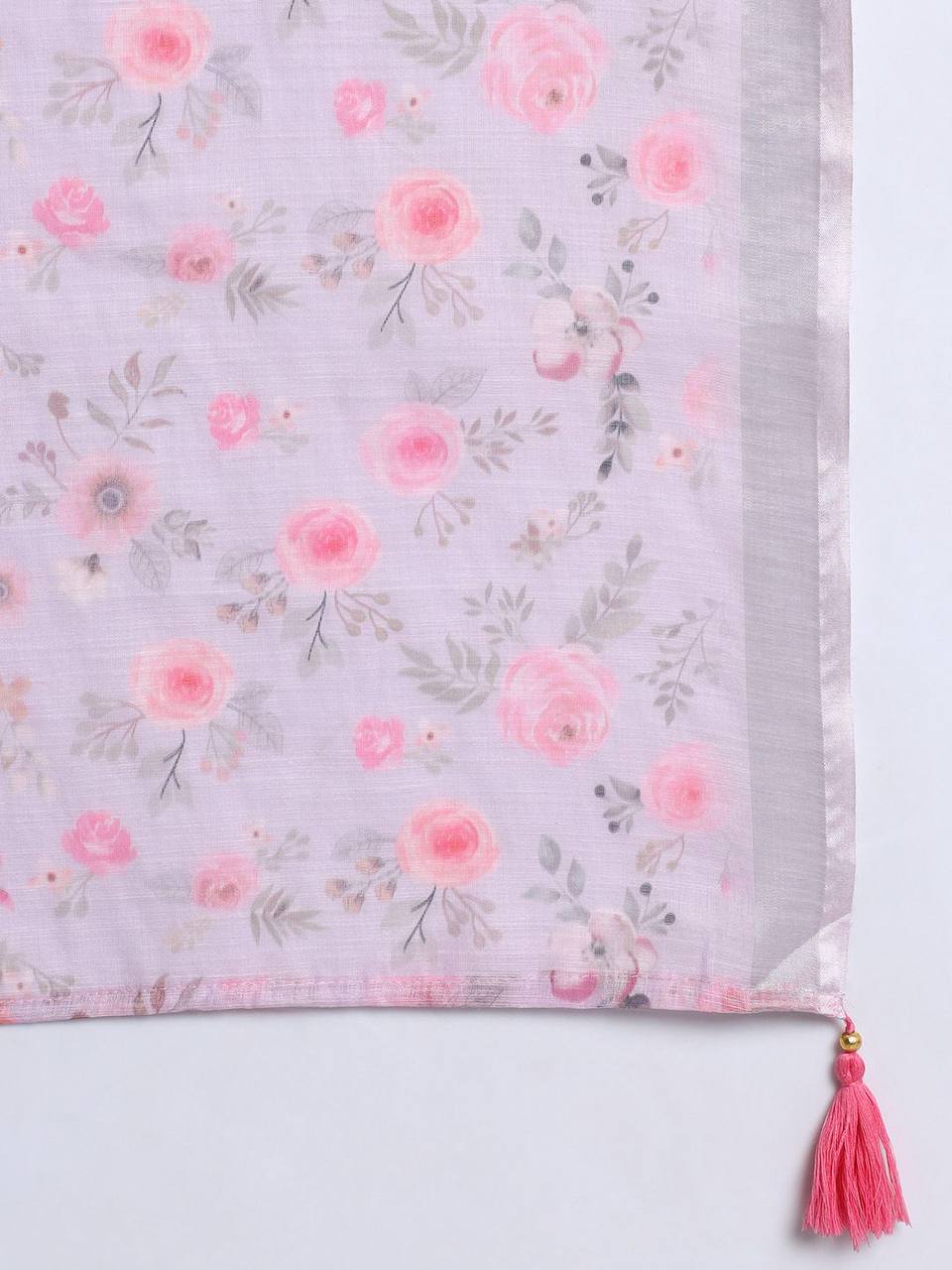 Light lilac kurti pair with dupatta