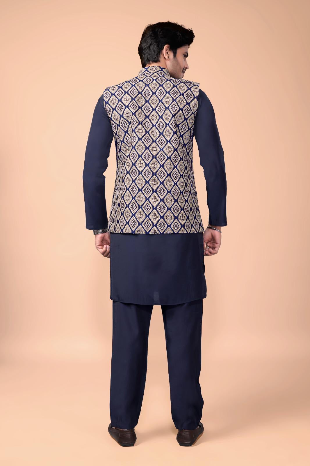 Royal Koti Kurta with Pajama - Wedding & Festival Special Outfit for Men