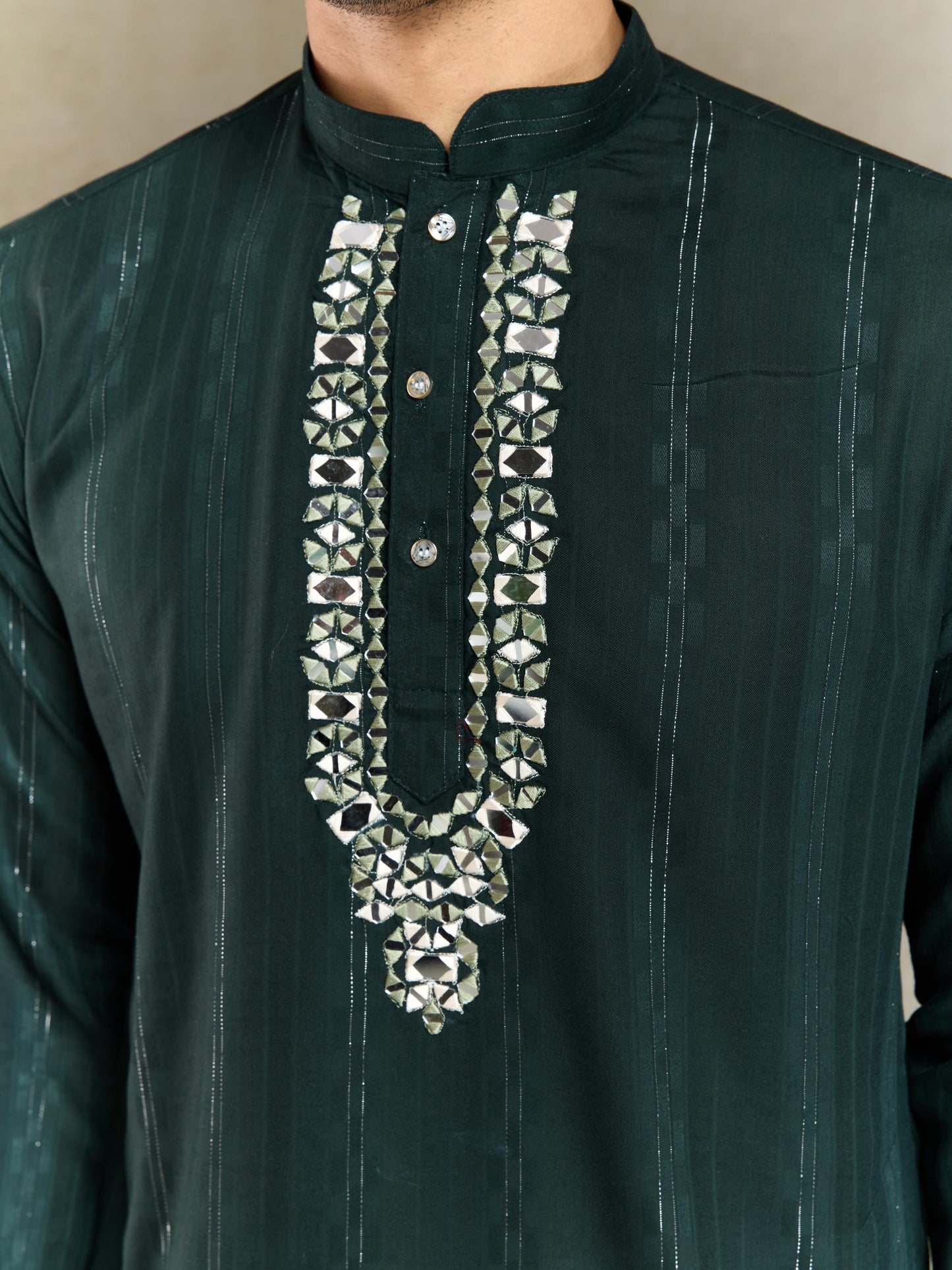 Ramjat - Premium Mens Silk kurta with Pajama and Printed Dupatta