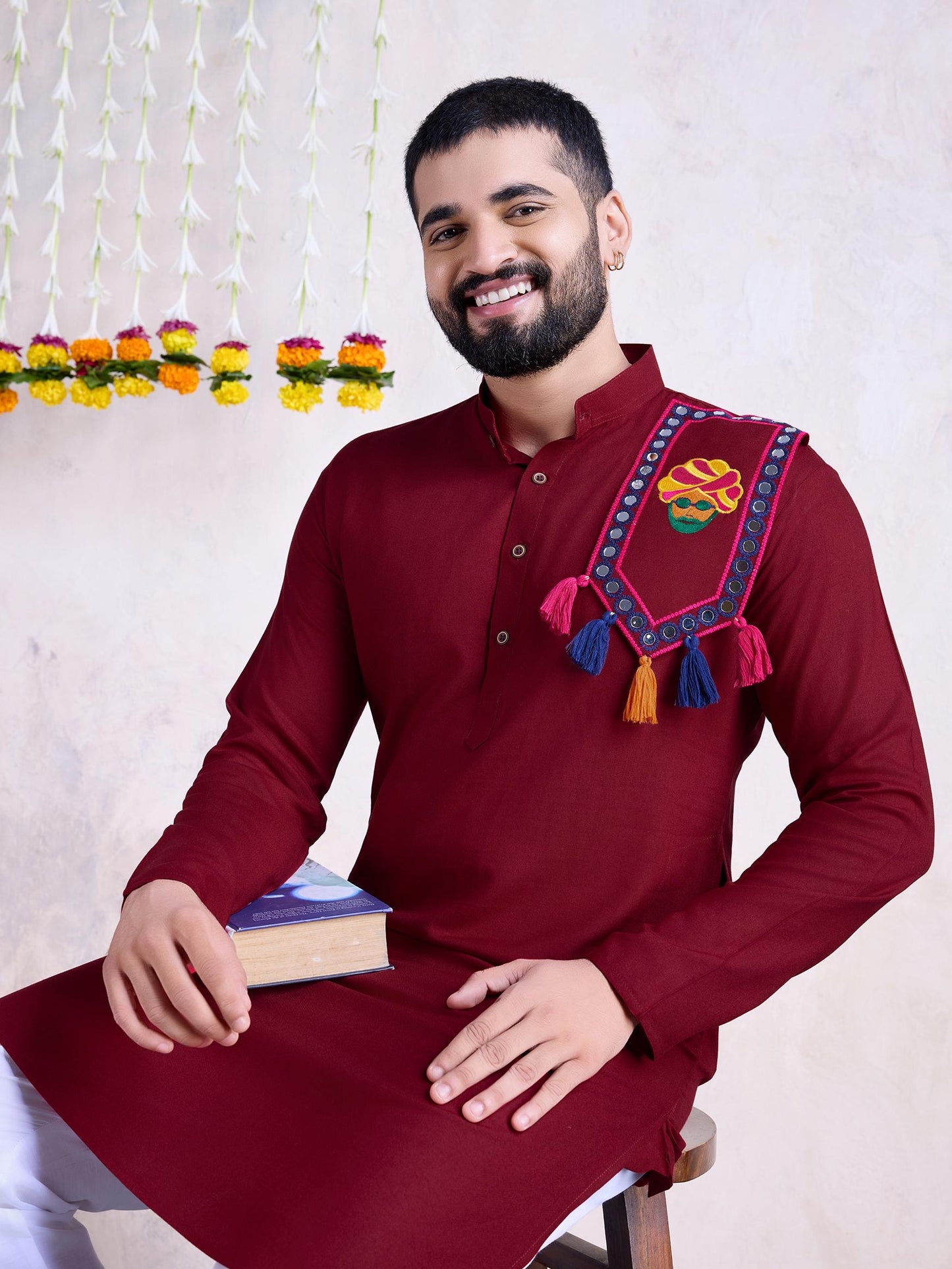 Navratri Special Men's Soft Cotton Kurta with Pajama