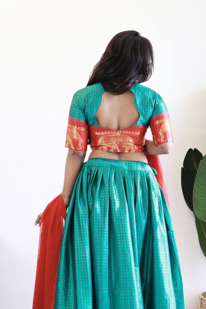Pure Silk fully stitched classic simple lehenga