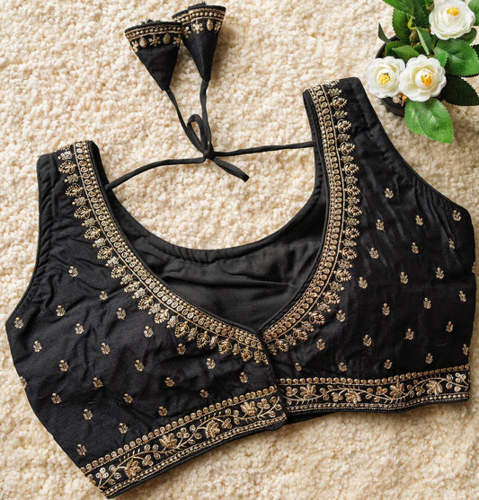 Beautiful Sleeveless Readymade Blouse in Pretty Shades