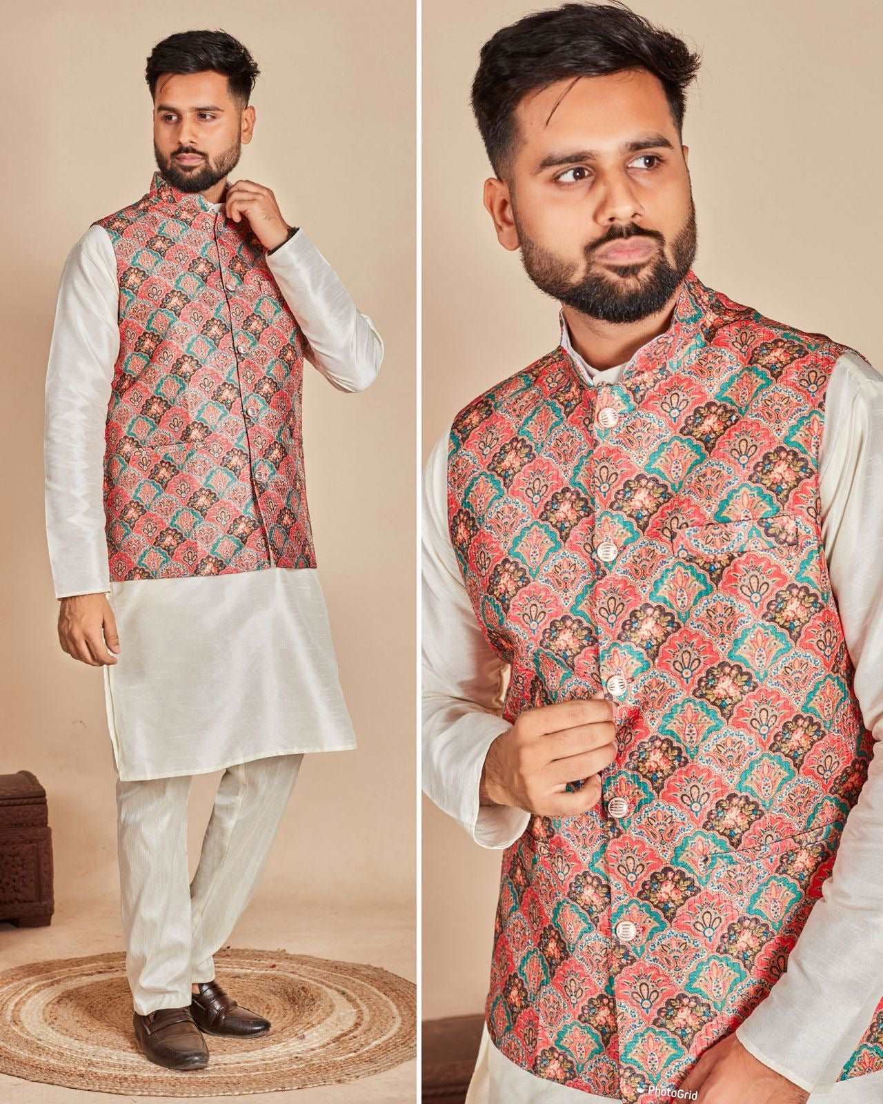 Aarambh - Men's Koti kurta set