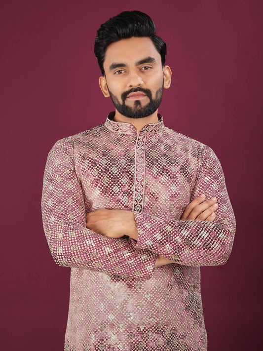 Men's Premium Chikankari Work Kurta with Pajama