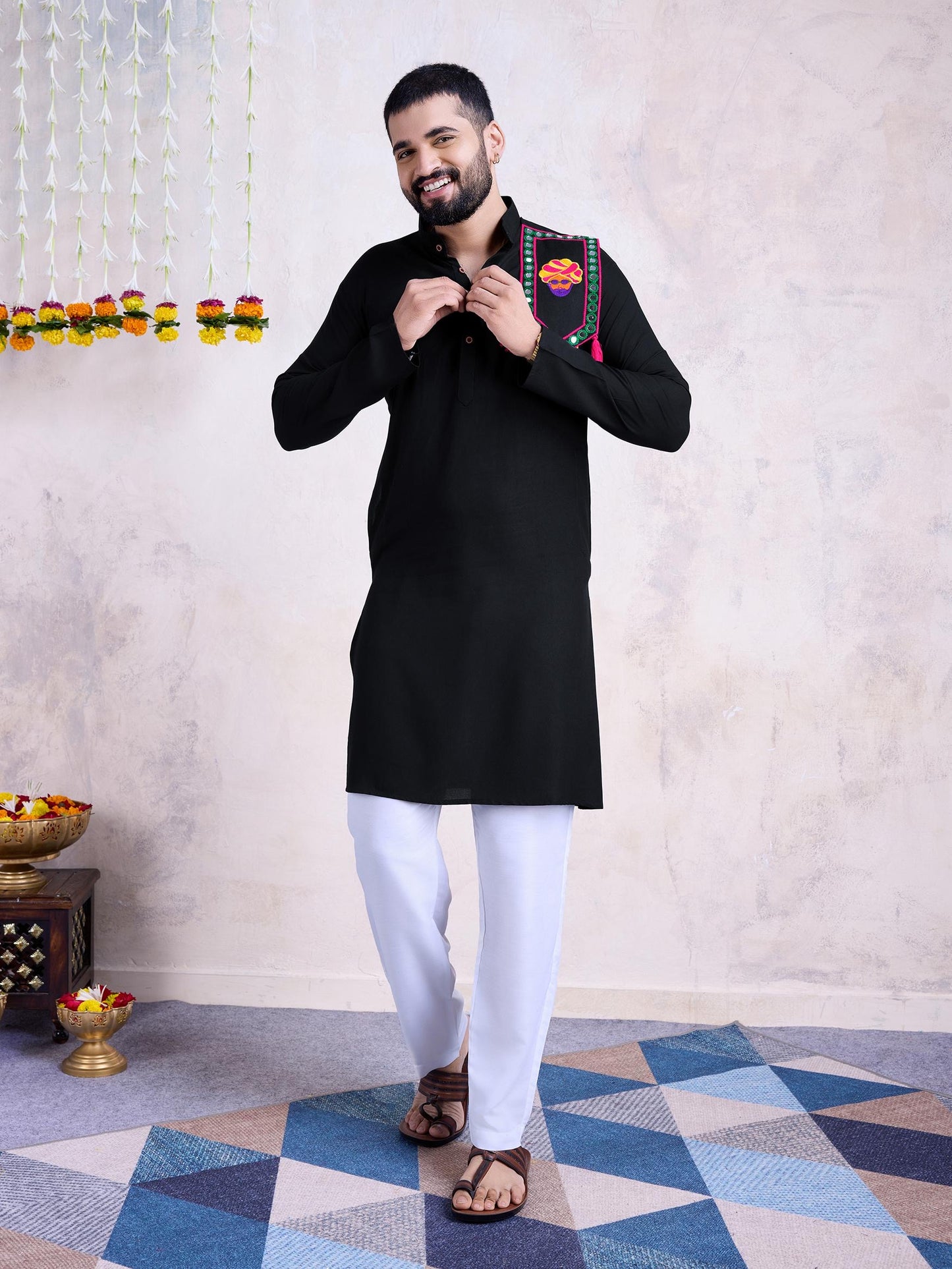 Navratri Special Men's Soft Cotton Kurta with Pajama