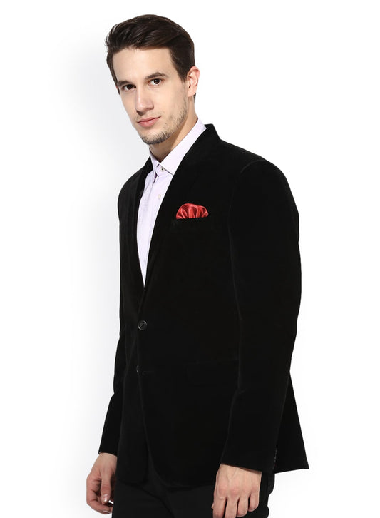 Black Velvet fabric Men's Blazer