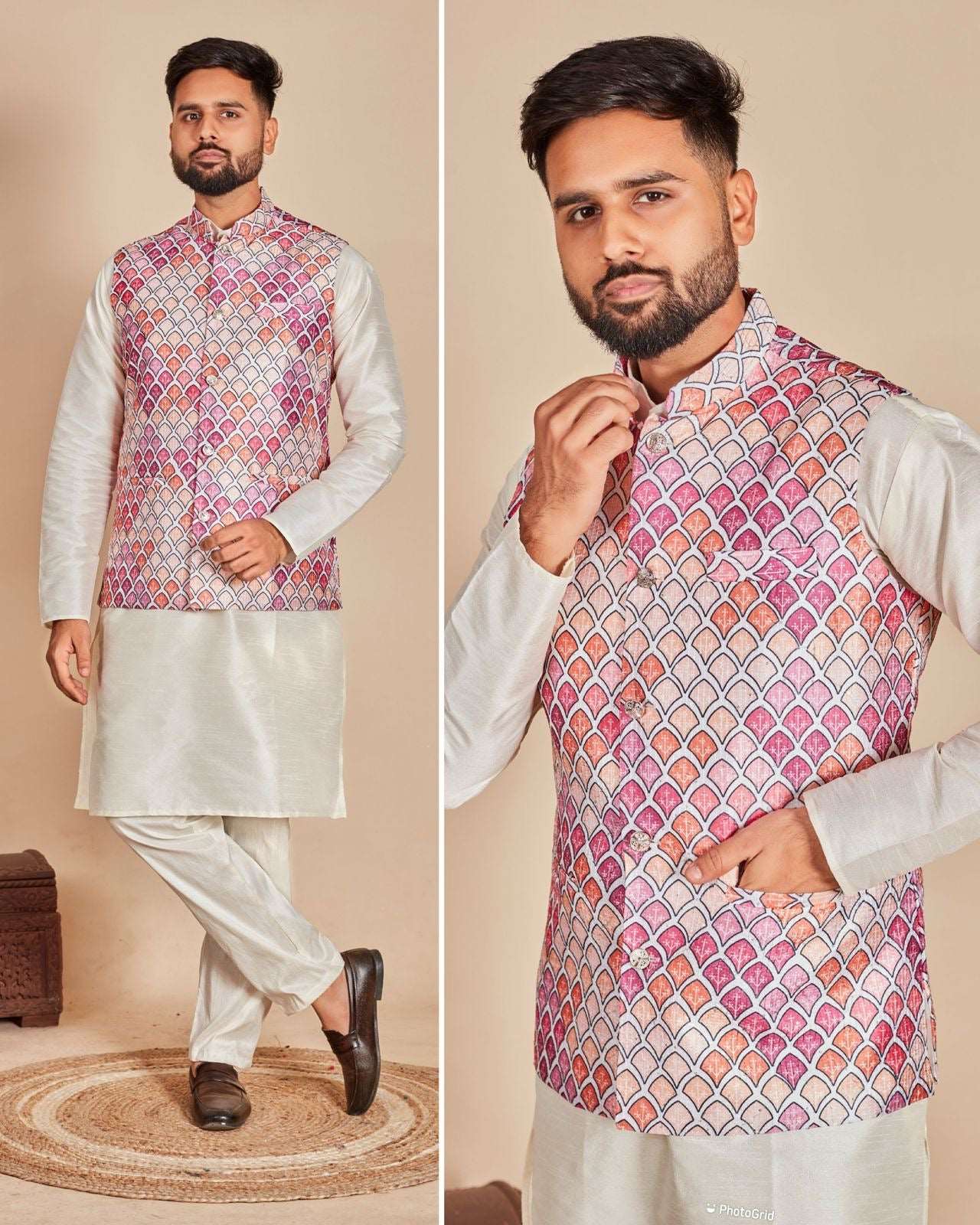 Aarambh - Men's Koti kurta set