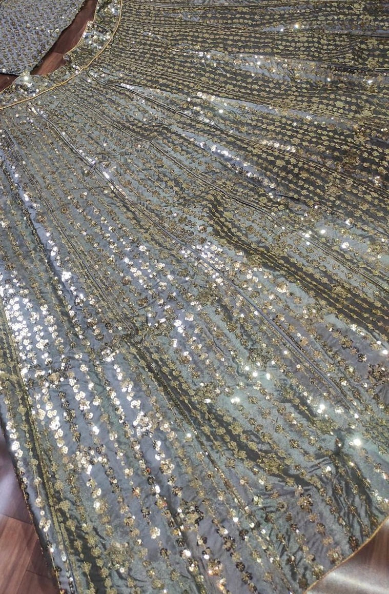 Silver Grey Premium Lehenga fully stitched