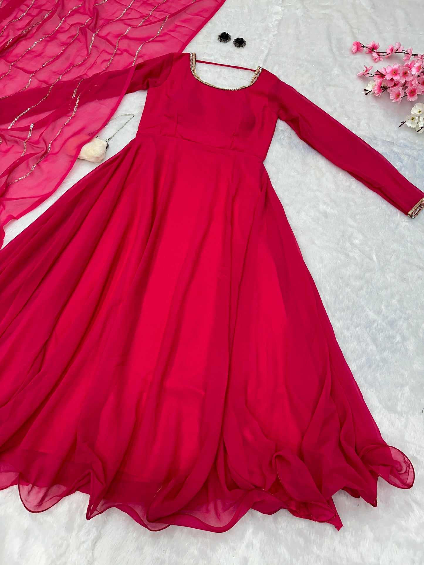 Classic and Minimalist All occasion Readymade Gowns in Multiple colours