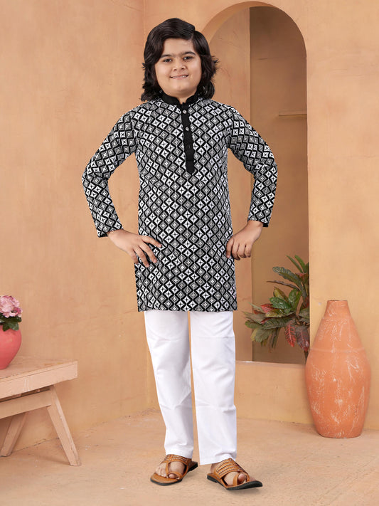 Kid's Special Beautiful Full Embroidered Kurta with Pajama