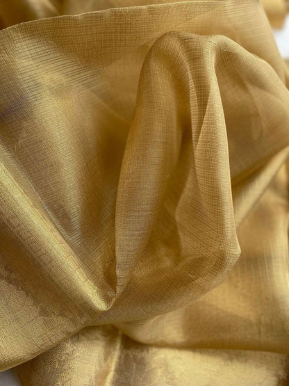 Classic Gold Saree kota silk with rich pallu weaving