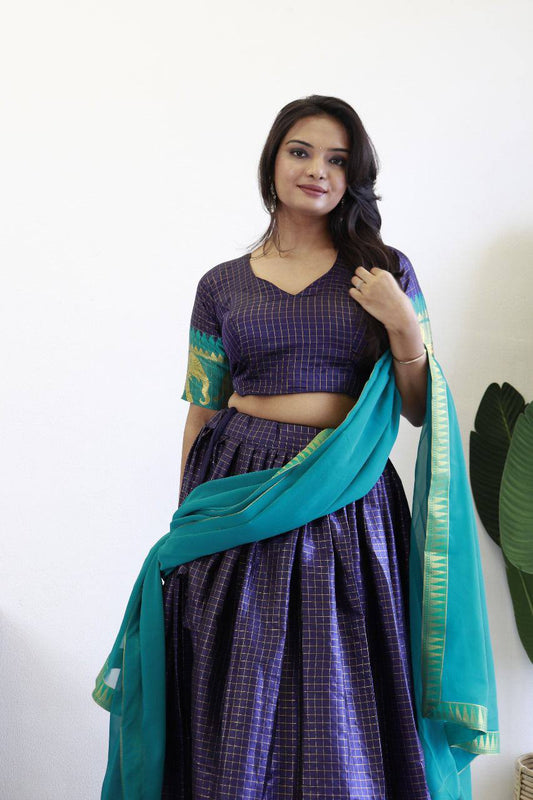 Pure Silk fully stitched classic simple lehenga