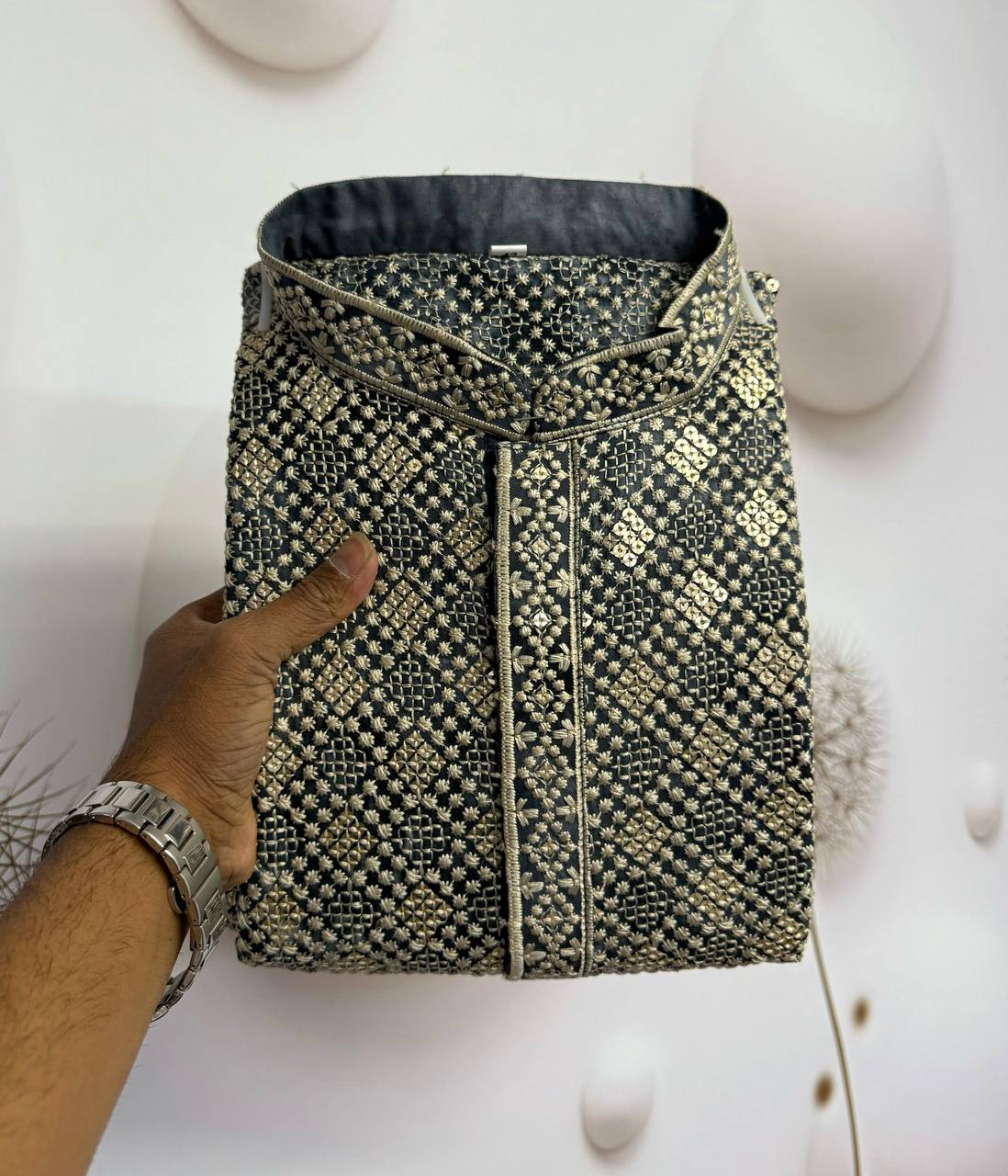 Men's Premium Chikankari Work Kurta with Pajama