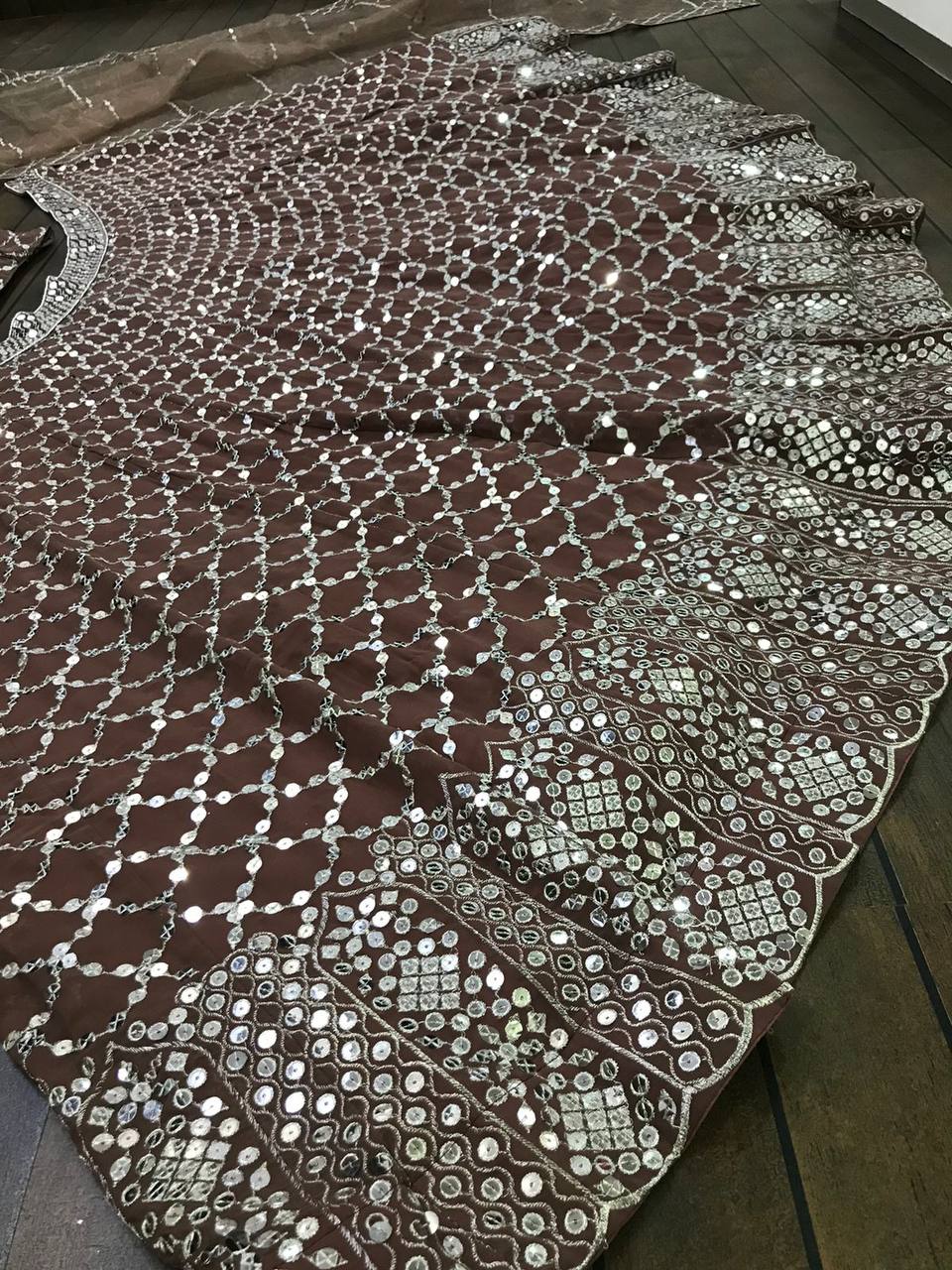 Brown Fully Stitched Premium lehenga