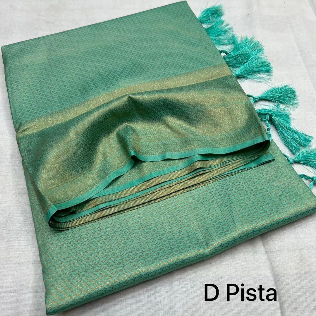 A Premium Kubera Pattu Soft Silk Saree with Blouse