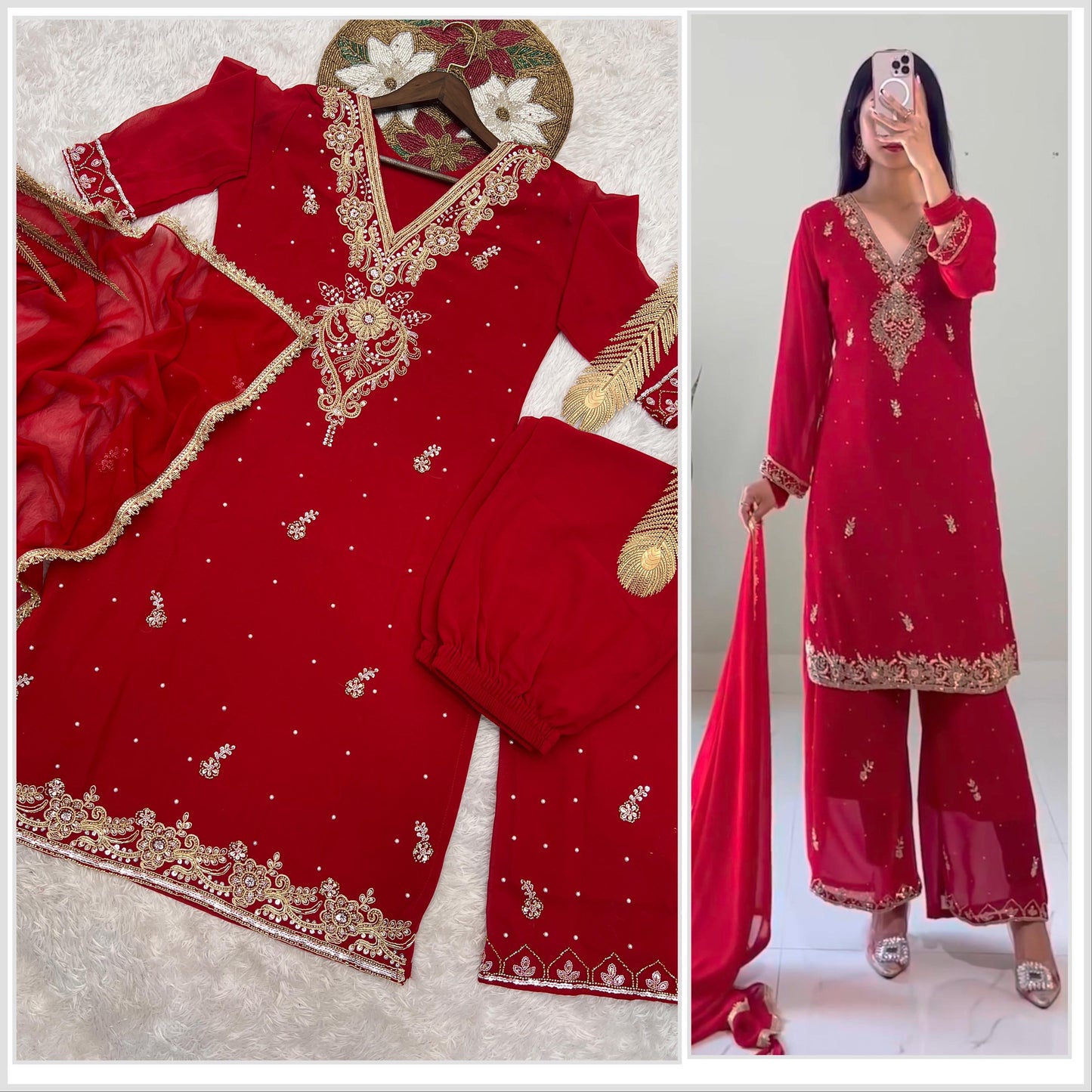 Zariya - Soft Georgette beautiful Punjabi Suit Fully Stitched