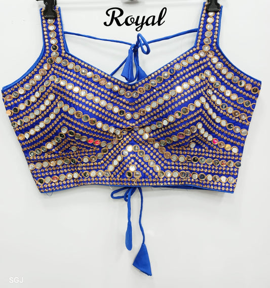 Premium Real mirror work readymade blouse in sizes