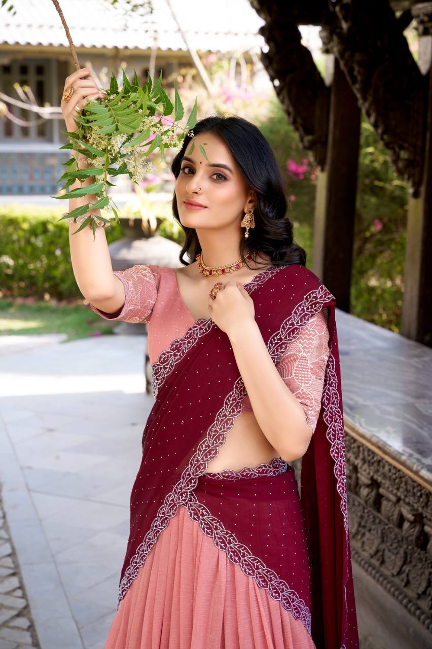 Beautiful Embroidered Fully Stitched Lightweight Lehengas