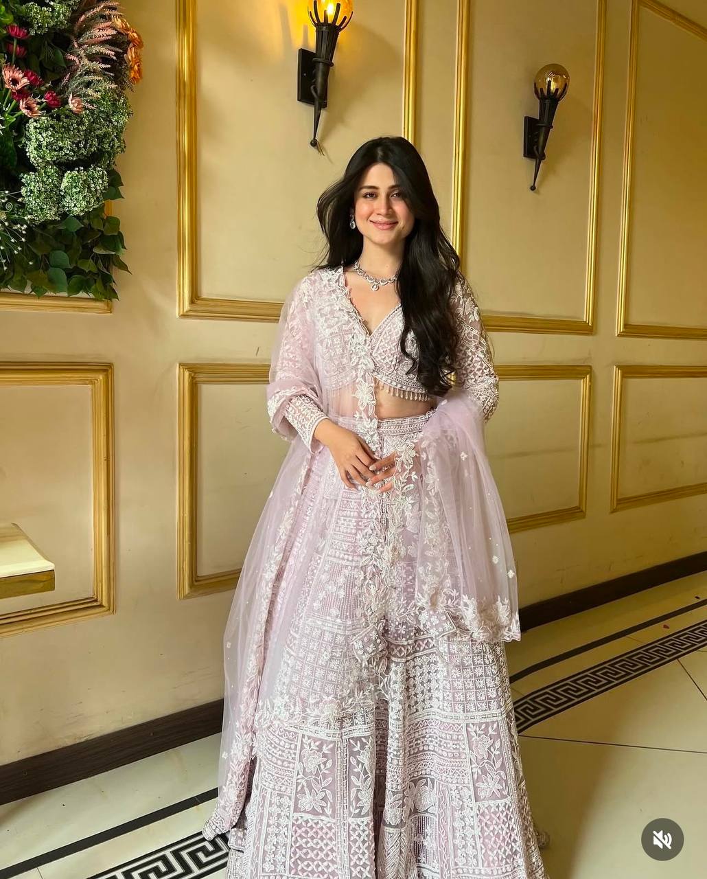 Siya - Pastel Light Colour beautiful Net Embroidered Lehenga