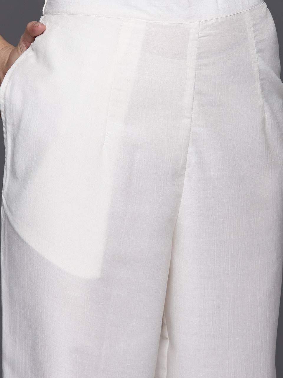 Premium white kurti set