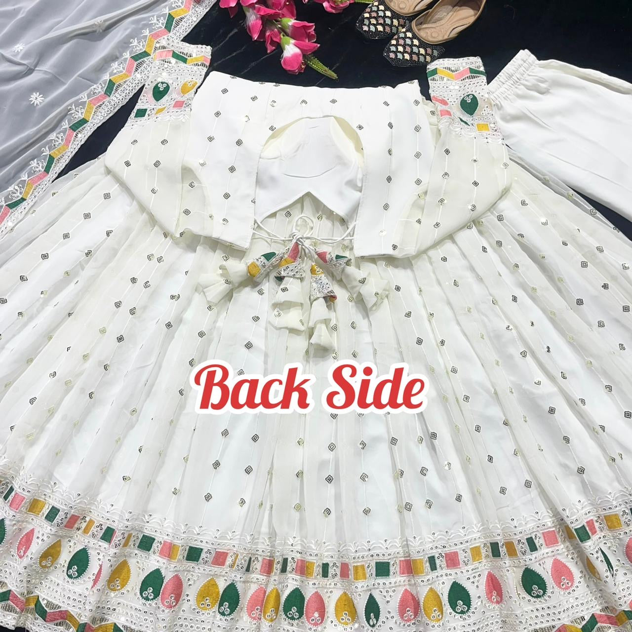 Off white Anarkali Gown with flair