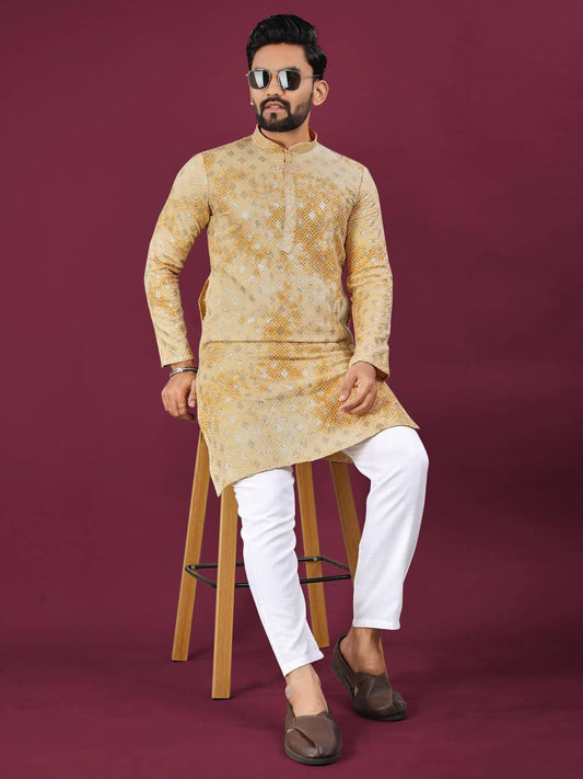 Men's Premium Chikankari Work Kurta with Pajama