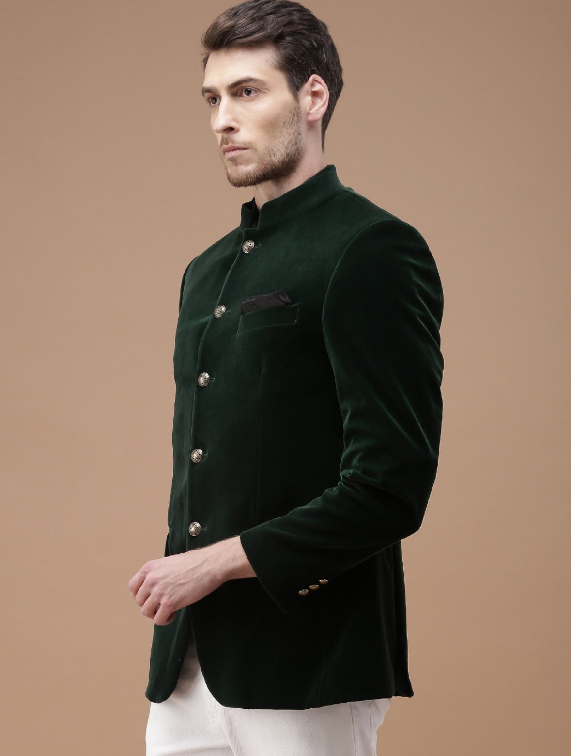 Green Velvet Jodhpuri