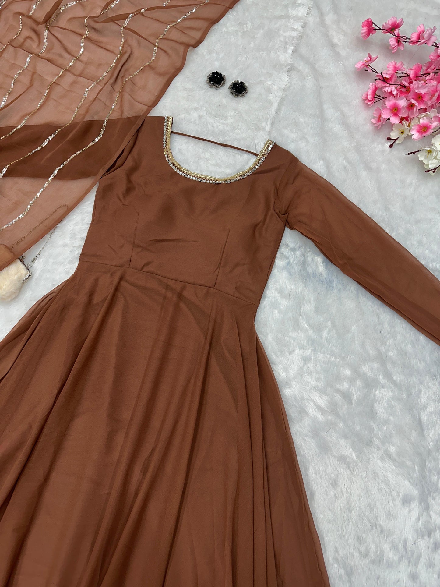Classic and Minimalist All occasion Readymade Gowns in Multiple colours