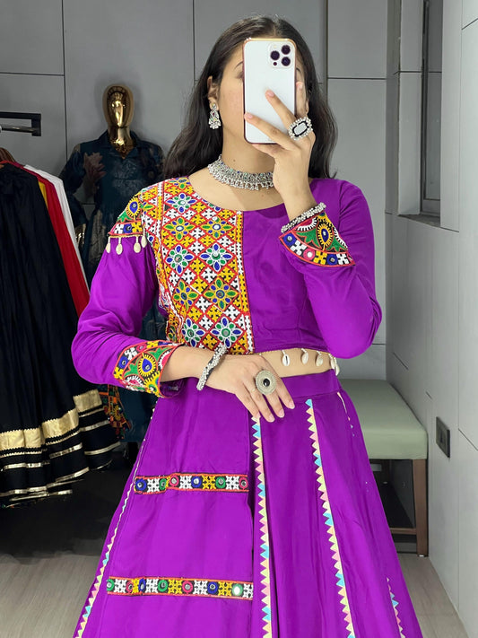 Purple Traditional with Modern Twist Chaniya Choli
