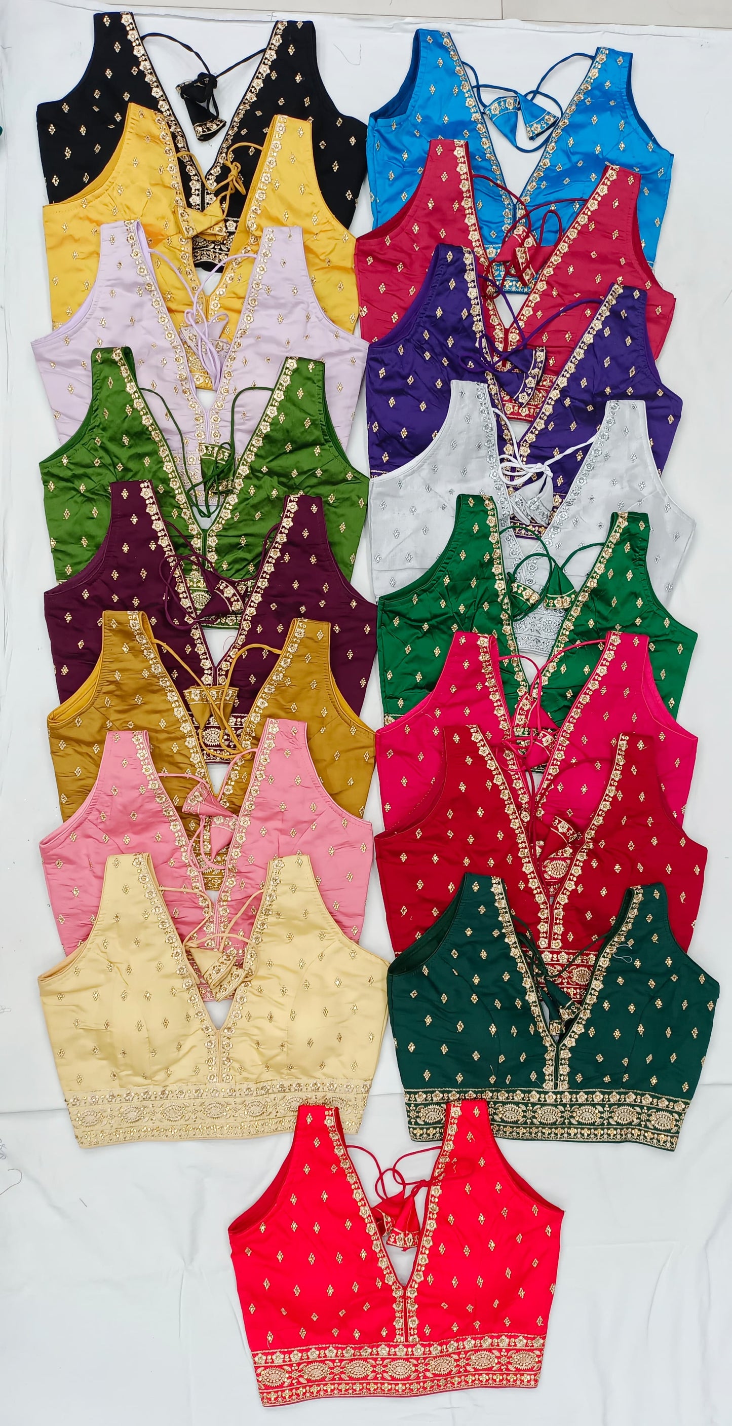 V shape readymade Premium blouse in sizes