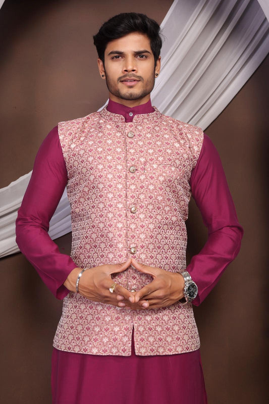 Classic Koti Kurta Outfit - Stylish Ethnic Set for Men